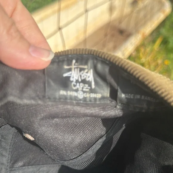 Vintage Stussy Y2K Tan Skate Corduroy 5 Panel Cap one Size - Picture 12 of 12